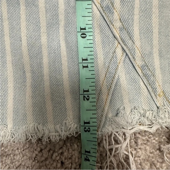 Striped Denim Skirt - Picture 5 of 6